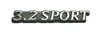 Emblem "3.2 Sport" ( B-Säule )